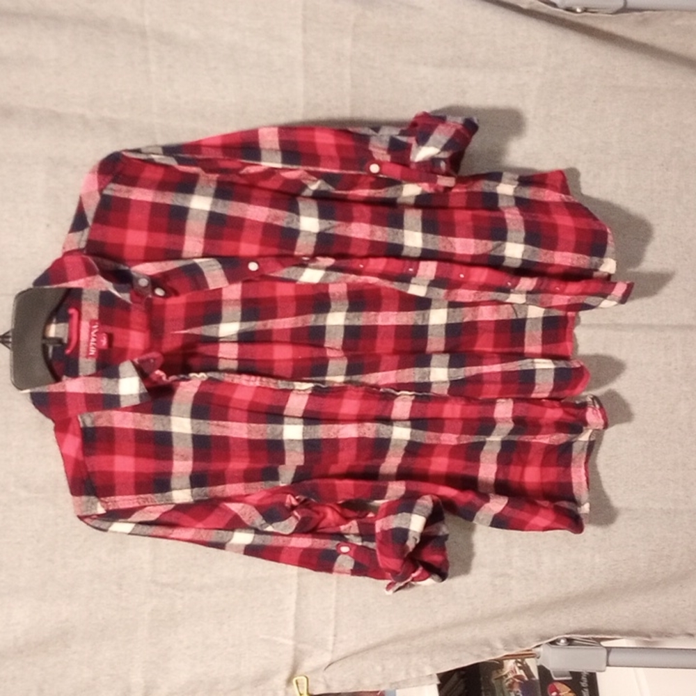 Plaid Button Up Flannel - Size 1X